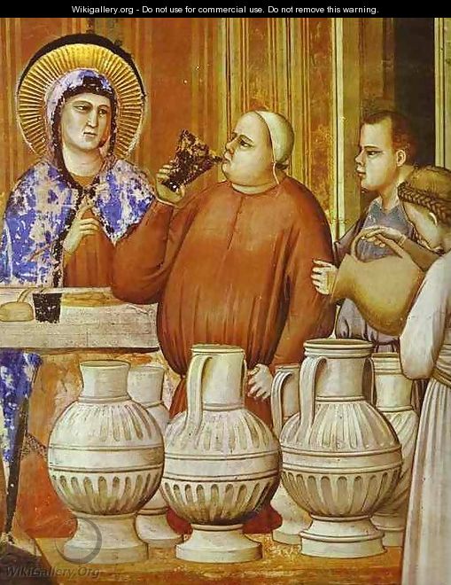 The Wedding Feast At Cana Detail 1304-1306 - Giotto Di Bondone
