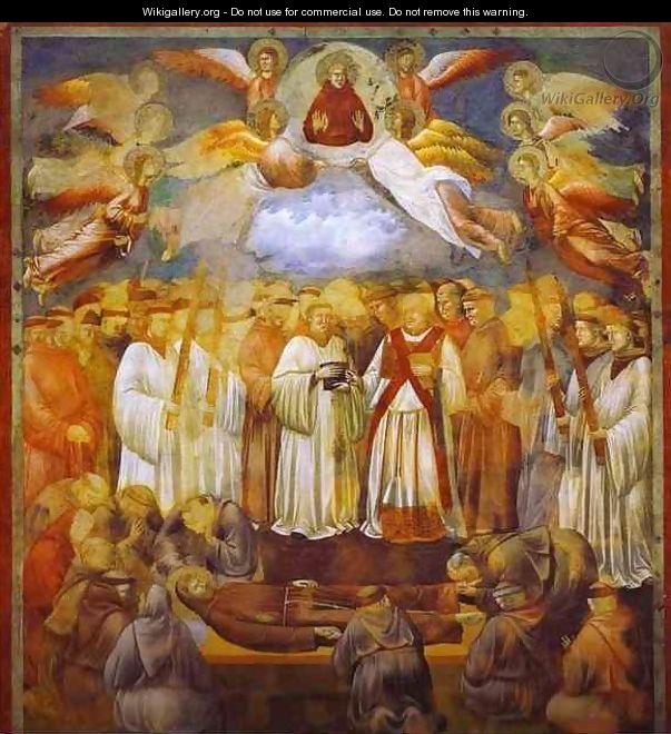 The Death Of St Francis 1300 - Giotto Di Bondone