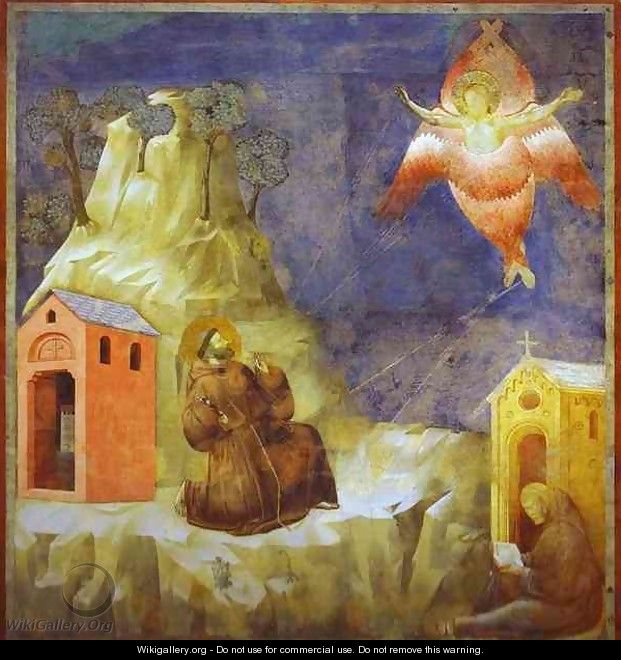 Receiving The Stigmata 1300 - Giotto Di Bondone