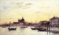 Venice The Mole at the Entrance to the Grand Canal and the Salute 1895 - Claude Oscar Monet