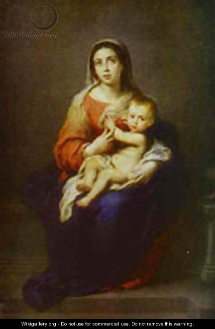 Virgin And Child 1670 - Bartolome Esteban Murillo