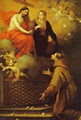 The Vision To St Francis At Porziuncola 1667 - Bartolome Esteban Murillo