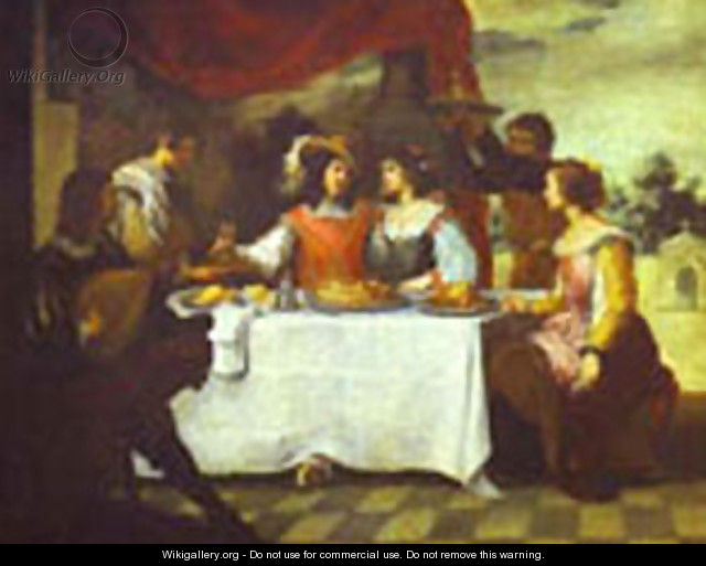 The Prodigal Son Feasting With Courtesans-1660s - Bartolome Esteban Murillo