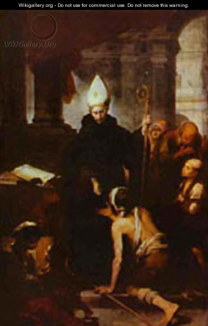 St Thomas Villanueva Giving Alms 1668 - Bartolome Esteban Murillo