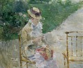 Young Woman Sewing in the Garden 1883 - Berthe Morisot