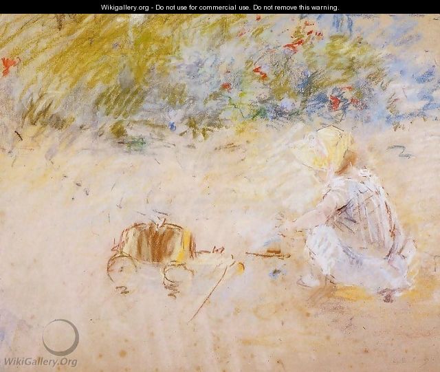 Child Playing in the Garden 1882 - Berthe Morisot