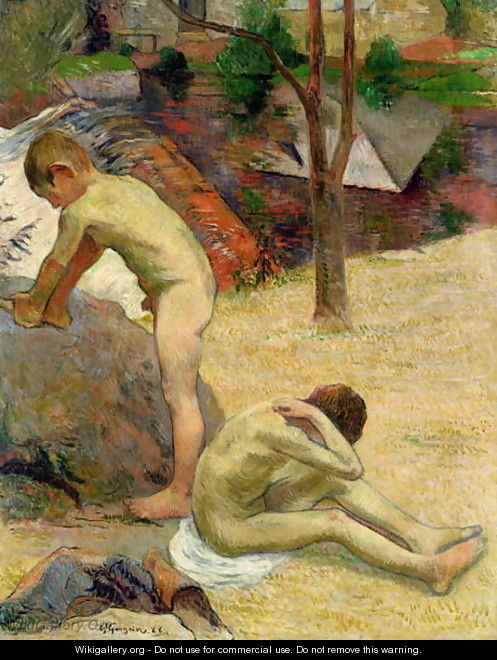 Breton Boys Bathing 1888 - Paul Gauguin