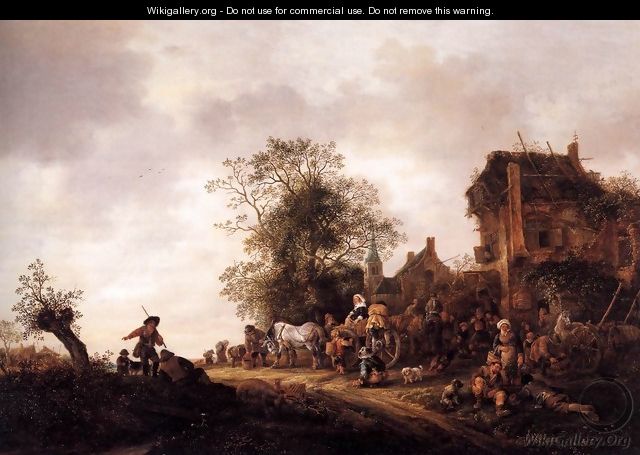 Travellers at a Country Inn 1645 - Adriaen Jansz. Van Ostade