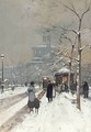 Figures in the Snow Paris - Eleanor Fortescue-Brickdale