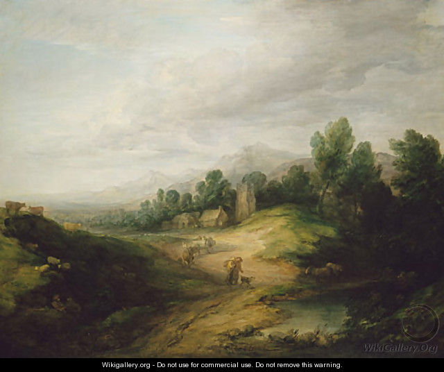 Wooded Upland Landscape probably 1783 - Thomas Gainsborough
