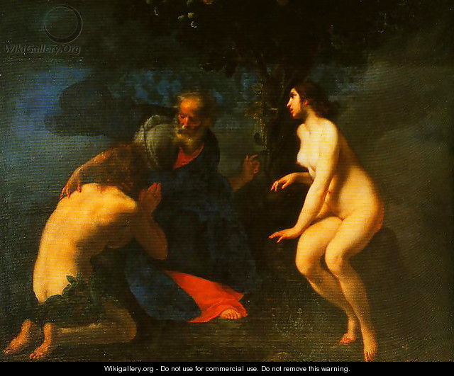 Adam and Eve in the Garden of Eden - Francesco Furini