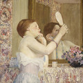 Woman with a Mirror (Femme qui se mire) 1911 - Frederick Carl Frieseke