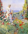 In the Garden1 (also known as Celia Thaxter in Her Garden) - Frederick Childe Hassam