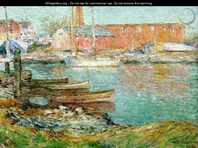 The Red Mill, Cos Cob - Frederick Childe Hassam