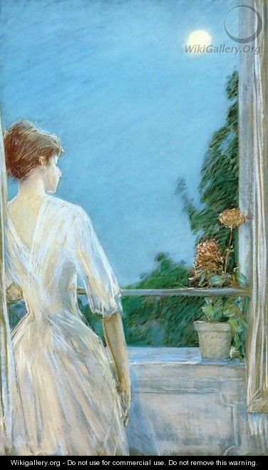 On the Balcony - Frederick Childe Hassam