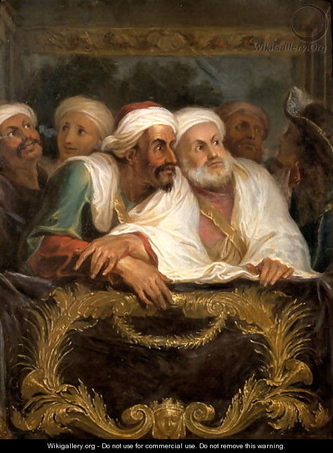 The Moroccan Ambassador and his Entourage at the Italian Comedy in Paris in February 1682 1682 - Charles-Antoine Coypel