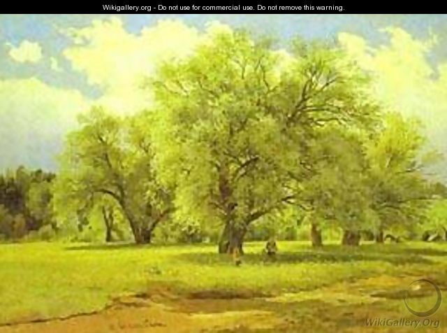 Willows Lit Up By The Sun 1860s-1870s - Ivan Shishkin