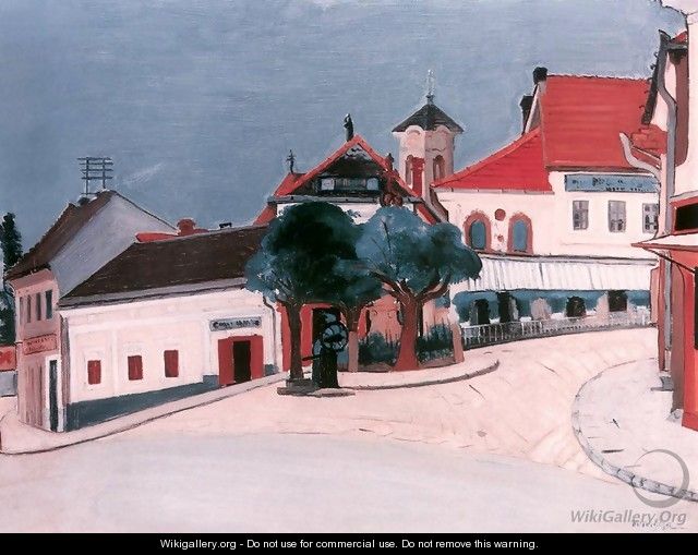 Erzsebet Square at Szentendre 1929 - George Loftus Noyes