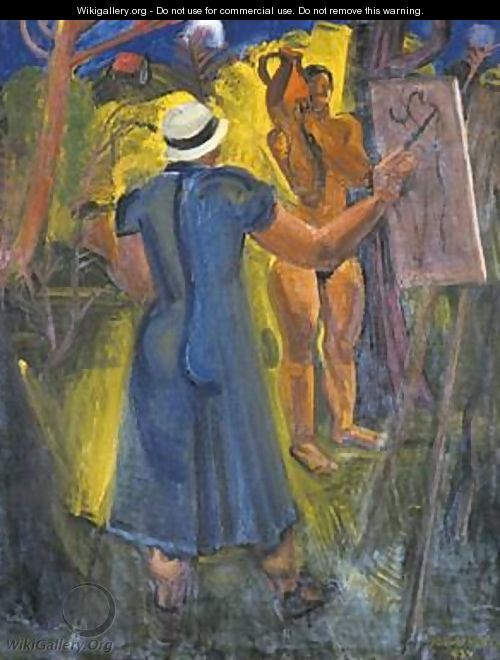 Woman Painter 1934 - Karl Briullov