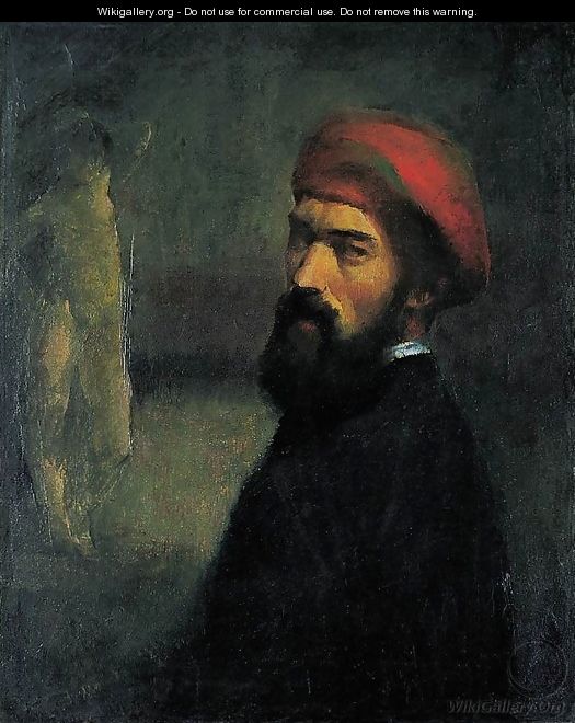 Self Portrait with a Red Cap 1922 - Karl Briullov