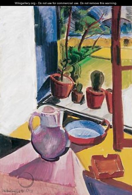 Flowerpots on the Windowsill 1931 - Karl Briullov