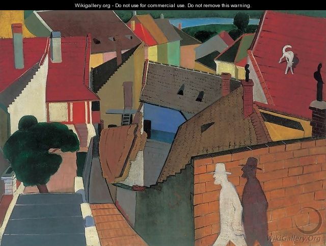 Roofs at Szentendre 1930s - George Loftus Noyes