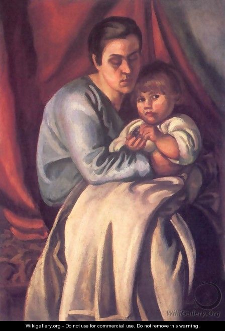 Mother and Child 1918 - Bela Kondor