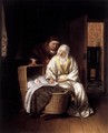 Two Women by a Cradle 1670 - Samuel Van Hoogstraten