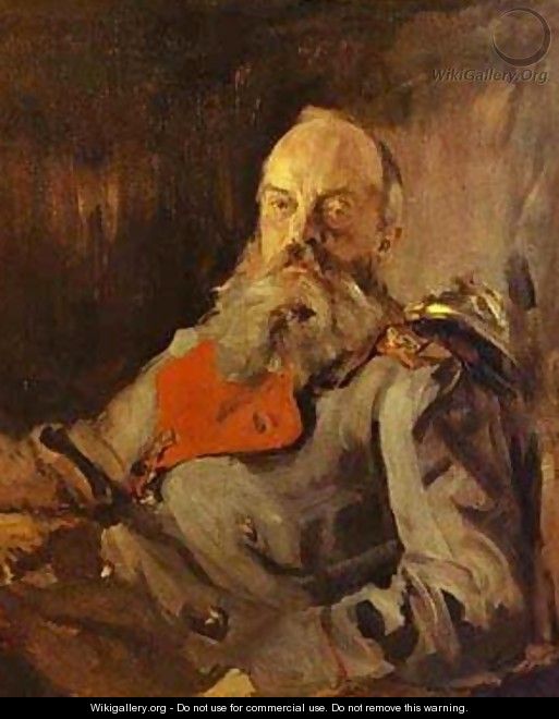 Portrait Of Grand Duke Mikhail Nikolayevich 1900 - Valentin Aleksandrovich Serov