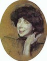 Portrait Of Anna Benois 1908 - Valentin Aleksandrovich Serov