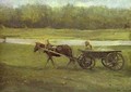 Peasant Woman In A Cart 1896 - Valentin Aleksandrovich Serov