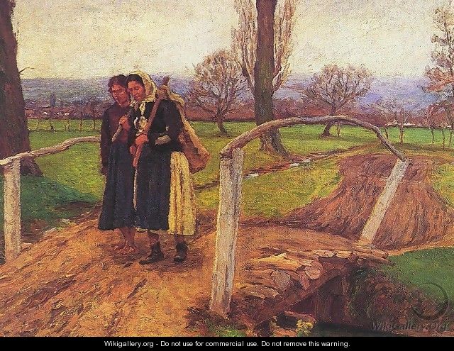 Gypsy Women on the Bridge (On the Way Home) 1911 - Kann Gyula Kosztolanyi
