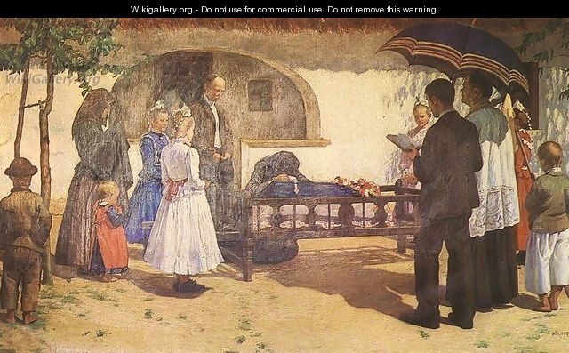Funeral of a Child at Somogytur 1907 - Kann Gyula Kosztolanyi
