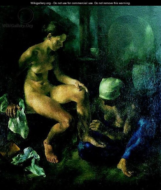 After Bathing (After Bath) 1921 - Istvan Desi-Huber