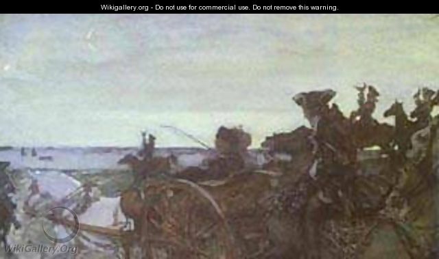 Rinsing Linen On The River 1902 - Valentin Aleksandrovich Serov
