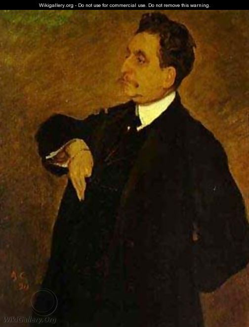 Portrait Of Vladimir Girshman 1911 - Valentin Aleksandrovich Serov