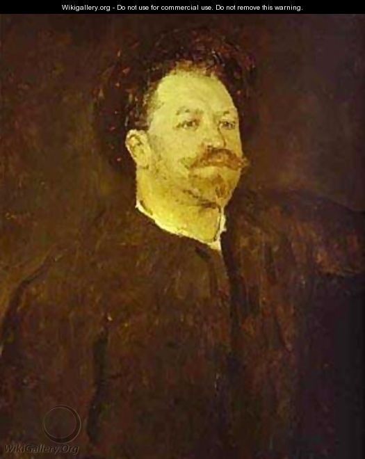 Portrait Of The Italian Singer Francesco Tamagno 1891 - Valentin Aleksandrovich Serov