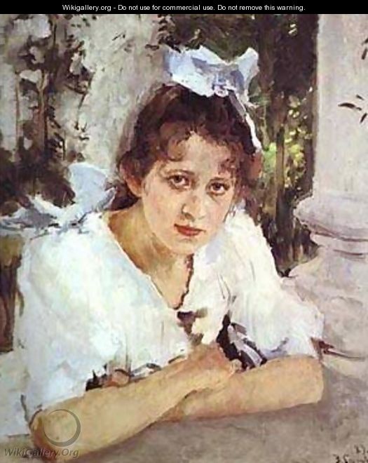Portrait Of Praskovya Mamontova 1889 - Valentin Aleksandrovich Serov