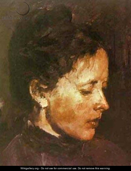 Portrait Of Olga Serova 1889-90 - Valentin Aleksandrovich Serov