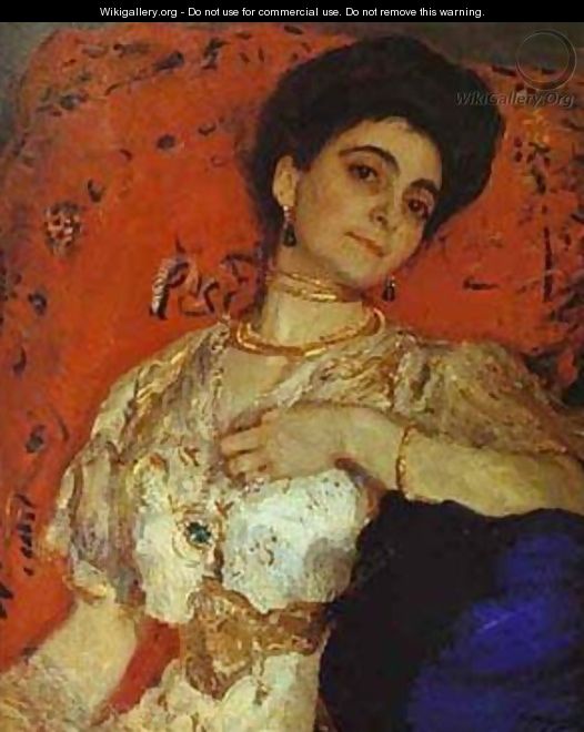 Portrait Of Maria Akimova 1908 - Valentin Aleksandrovich Serov