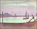 The Channel Of Gravelines Evening 1890 - Georges Seurat