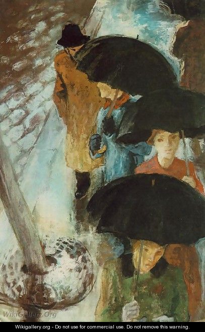 Umbrellas 1939 - Istvan Desi-Huber