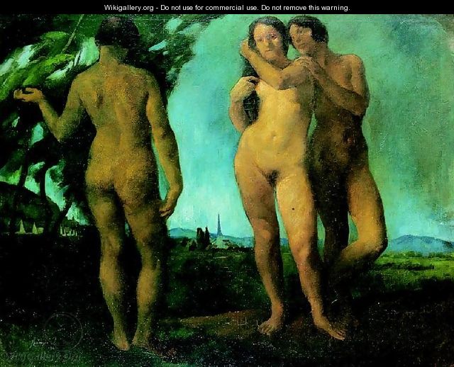 The Three Graces (Nudes in the Open) 1921 - Istvan Desi-Huber