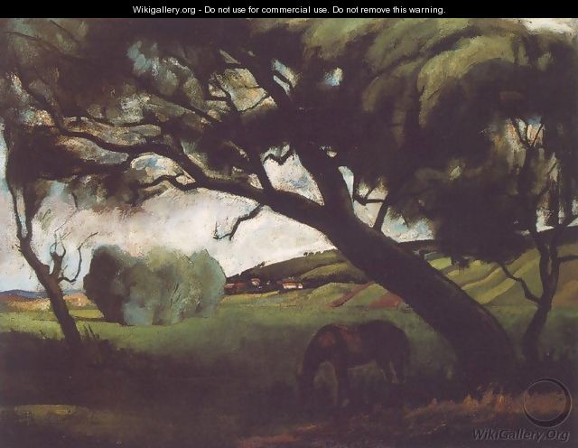 Landscape with Horse 1920 - Istvan Desi-Huber