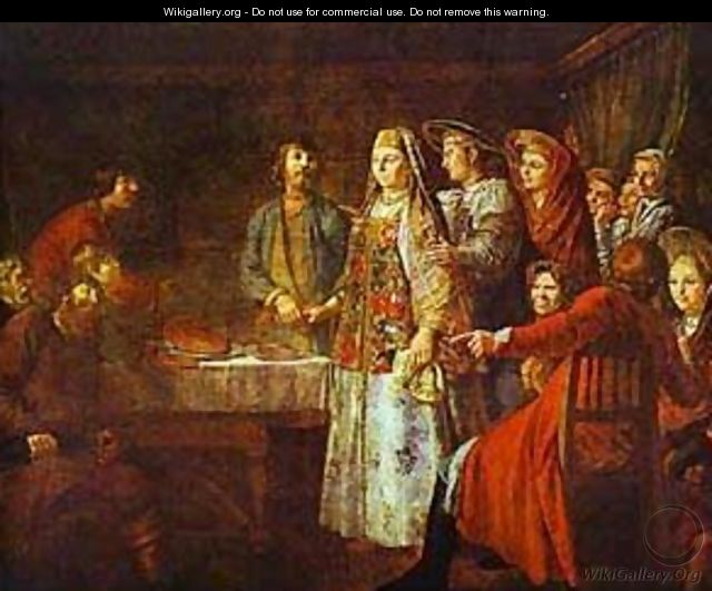Signing of Marriage Contract 1777 - Mikhail Shibanov