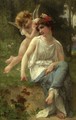 Cupid Adoring a Young Maiden - Guillaume Seignac