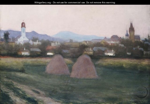 View of Nagybanya 1918 - Istvan Boldizsar