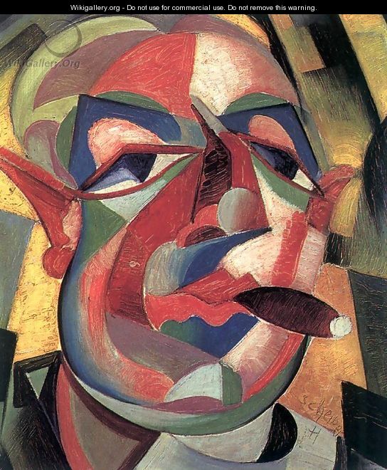 Self portrait with Cigar c 1925 - Gyula Batthyany