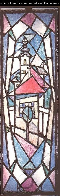 Triple Stained Glass Window I 1972 73 - Janos Kmetty