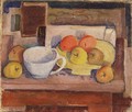 Still life with Yellow Plate 1928 - Janos Kmetty